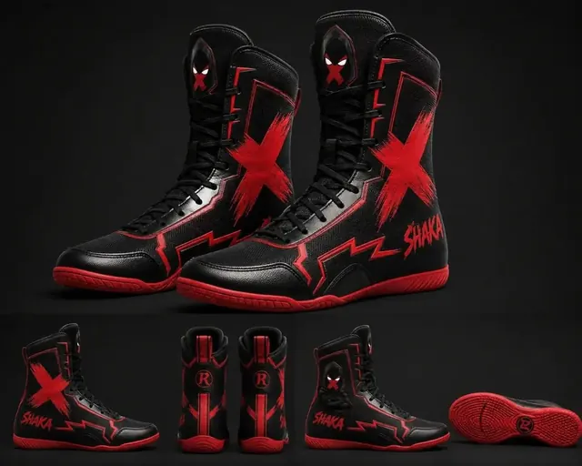 Boxing shoe design to match the kit