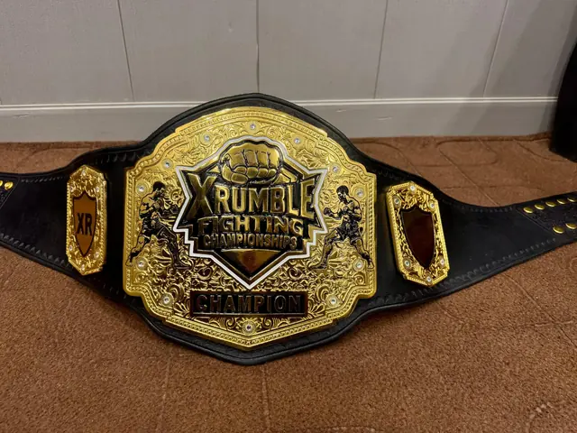 Gold plate championship belt
