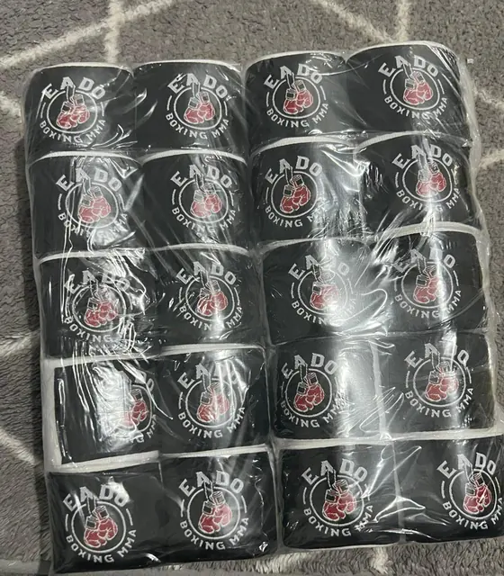 Crest printed hand wraps