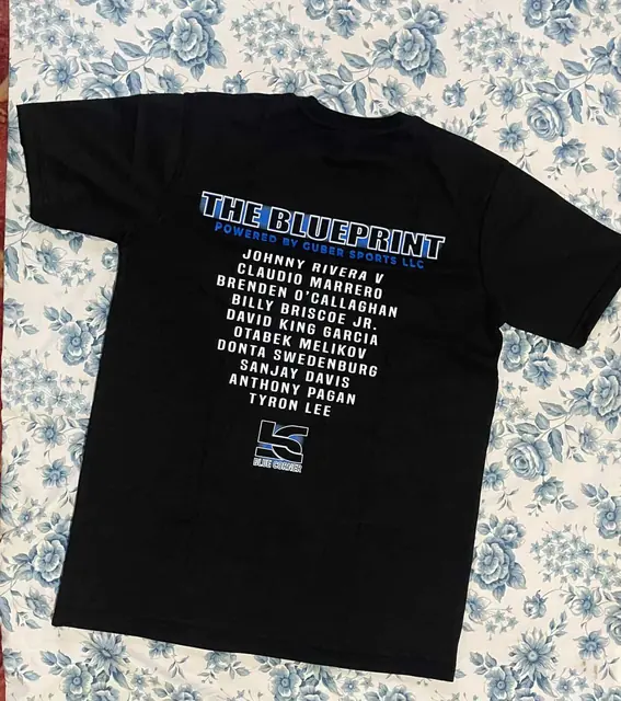 Fight card event t-shirt